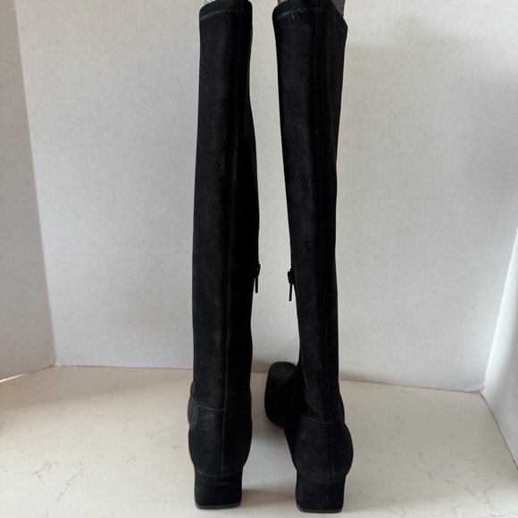 NEW Vince Saira Suede Knee Boot in Black Size: 6 - Picture 3 of 6